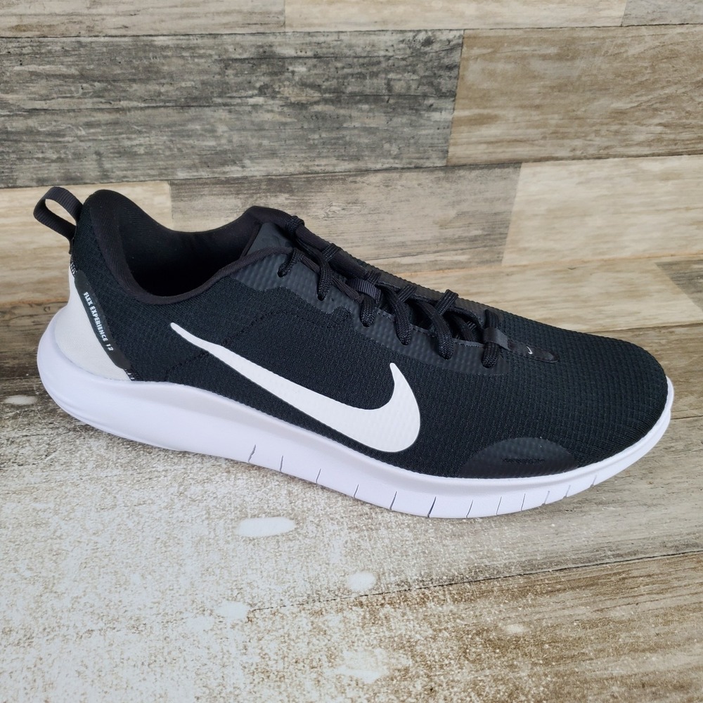 Nike Flex Experience Run 12 Mens Shoes Sz 13 Black White Gray Lace Up Sneakers